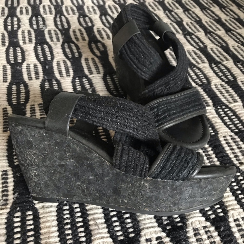 Lucky Brand Cork Wedge Sandals
